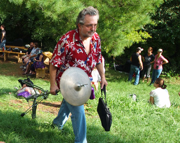 A Musician at the Takoma Park Jazz Festival