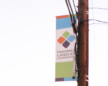 Takoma Park Langley Crossroads street banner