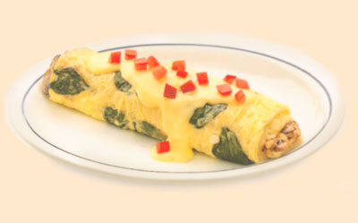 Spinach & Mushroom Omelette