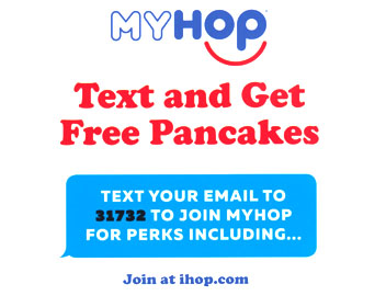 Join and get Free pancakes at my ihop